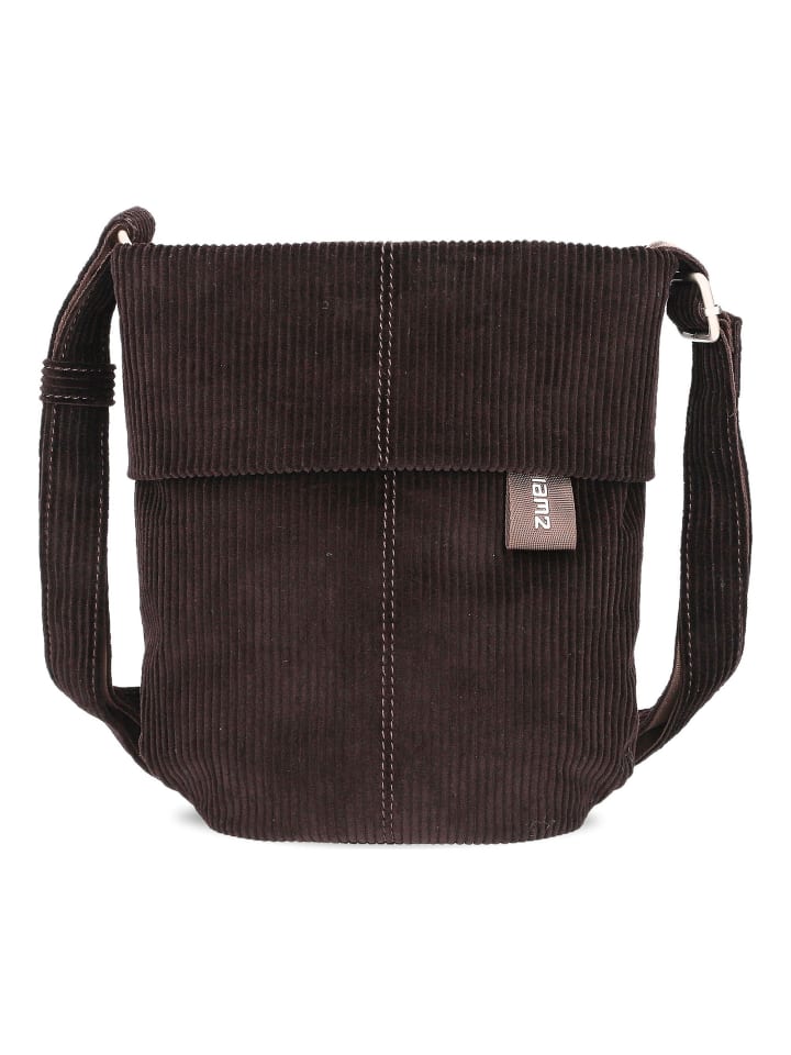 Mademoiselle.M Umhängetasche 22 cm cord espresso