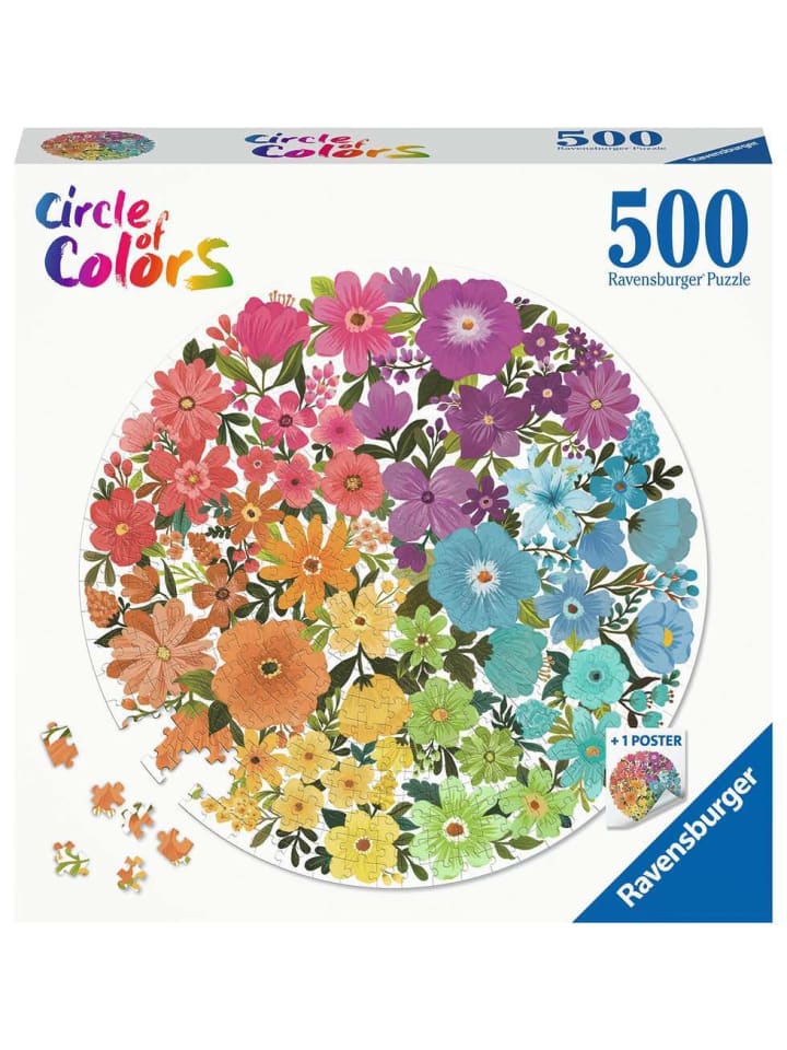 Ravensburger Puzzle 500 Teile Circle of Colors - Blumen in bunt