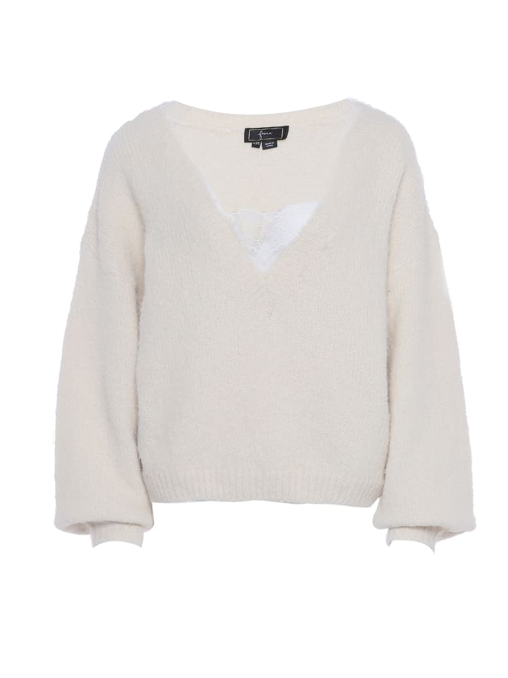 Damen Pullover in WOLLWEISS