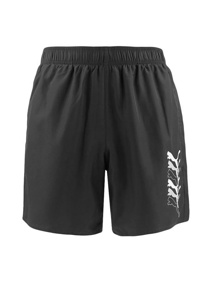 Badehose PUMA SWIM MEN CATS MID SHORTS in Black