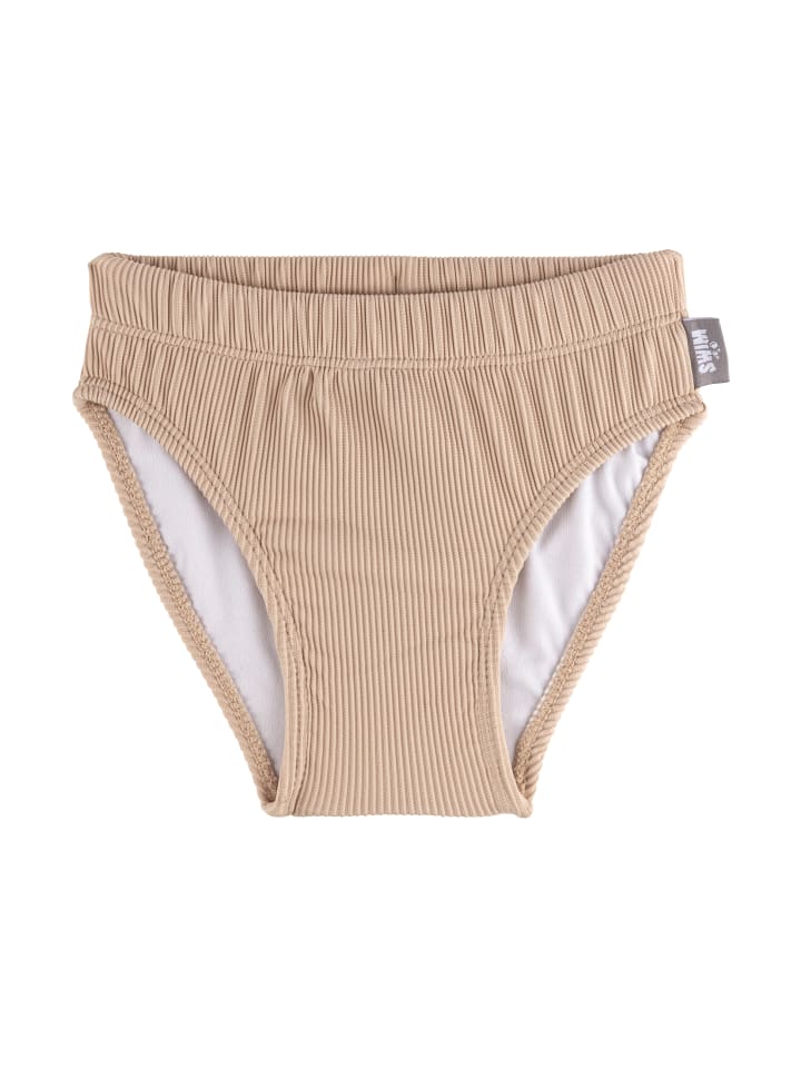 Badehose Rippe in beige