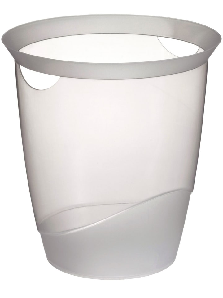 Papierkorb Trend 16 Liter transparent