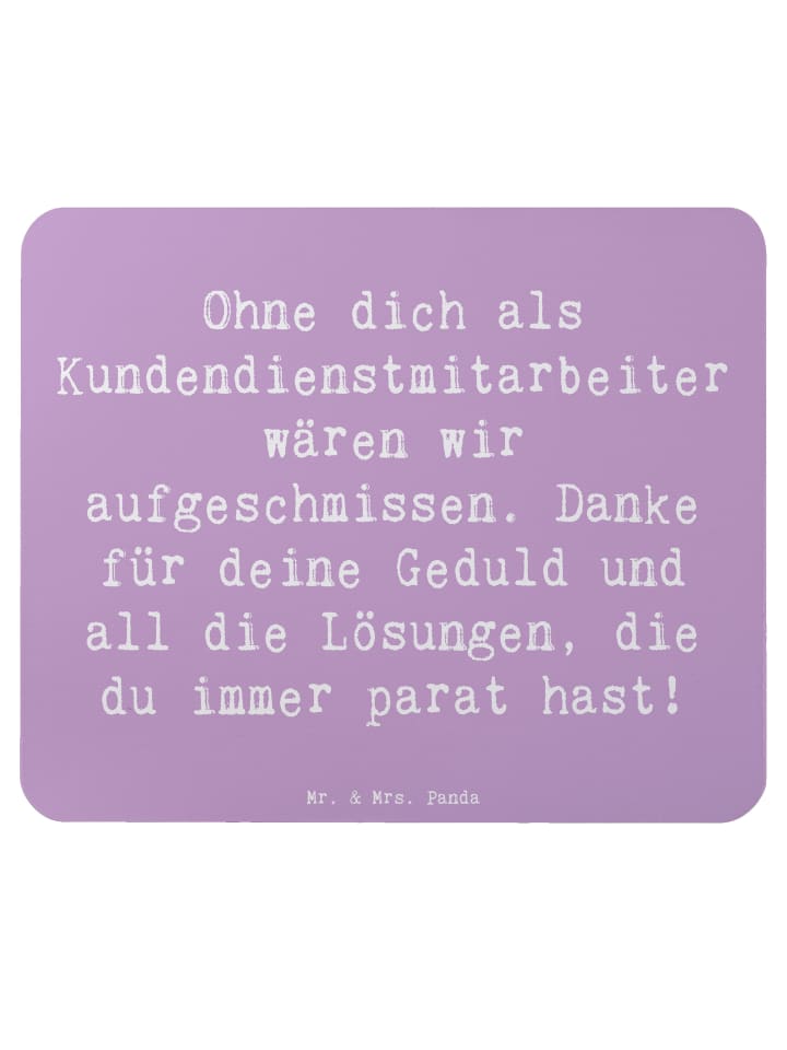Mouse Pad Spruch Kundendienstmitarbeiter Held m... in Lavendeltraum