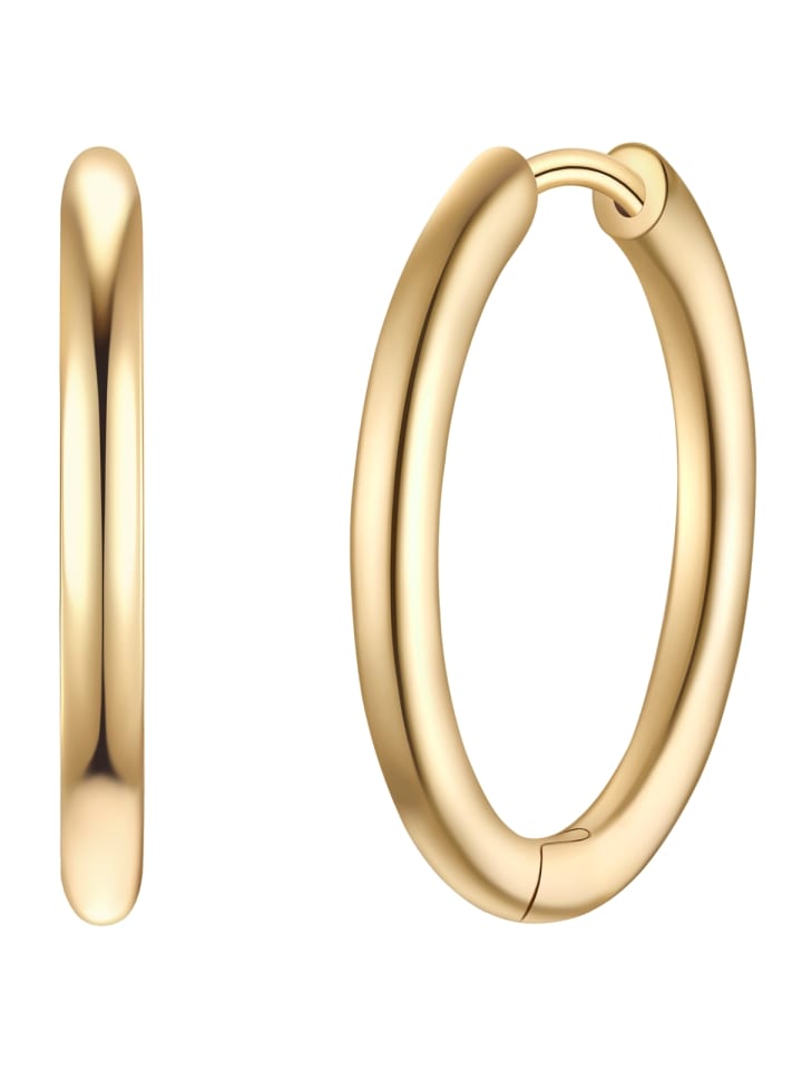 Creolen aus Sterling Silber in gelbgold