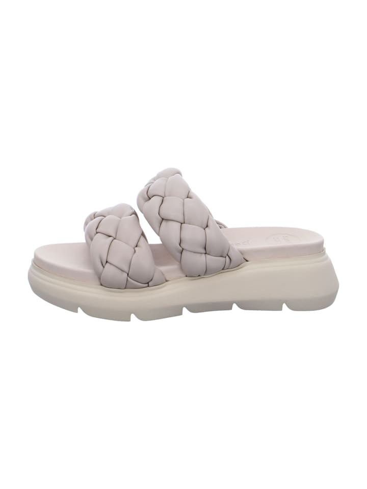Plateau Pantoletten in Beige
