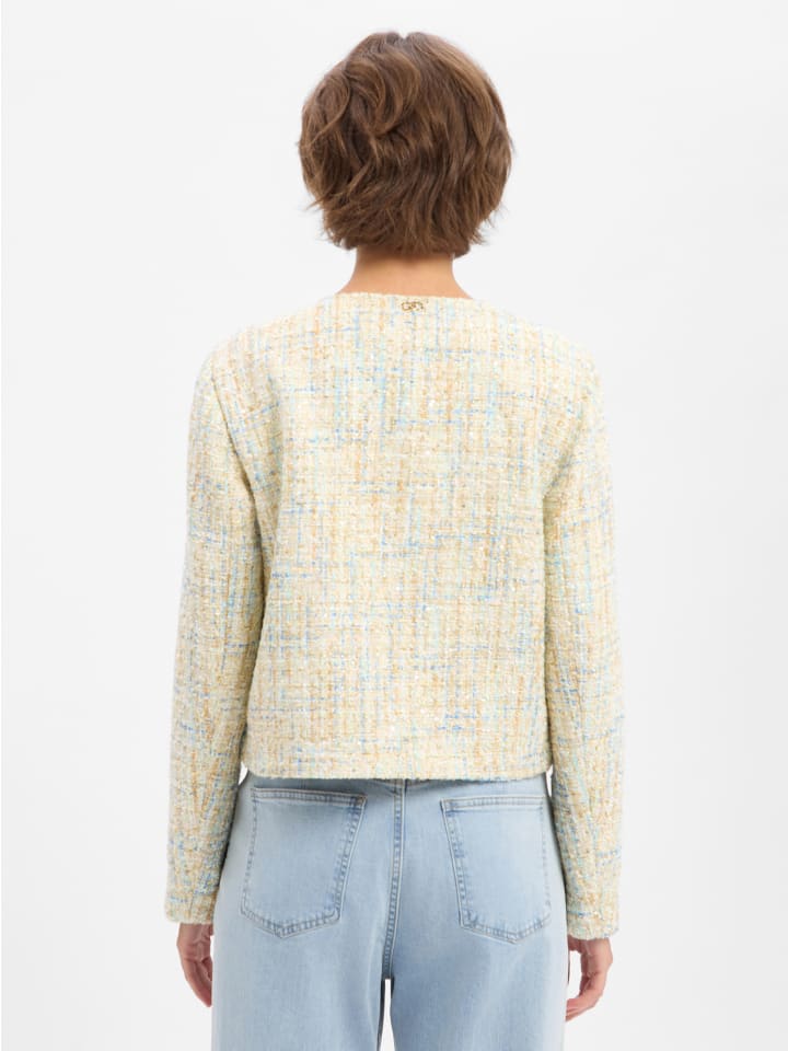 Kurzblazer Giacca Kate Denim in beige denim - 0001