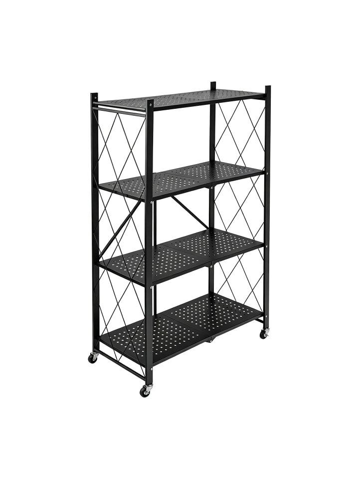 Klappregal in Schwarz - (B)71 x (H)125 x (T)34 cm