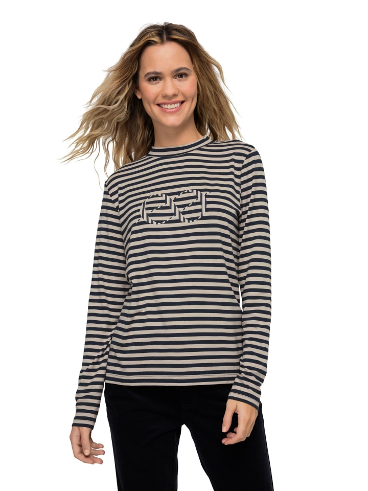 Langarmshirt in marine