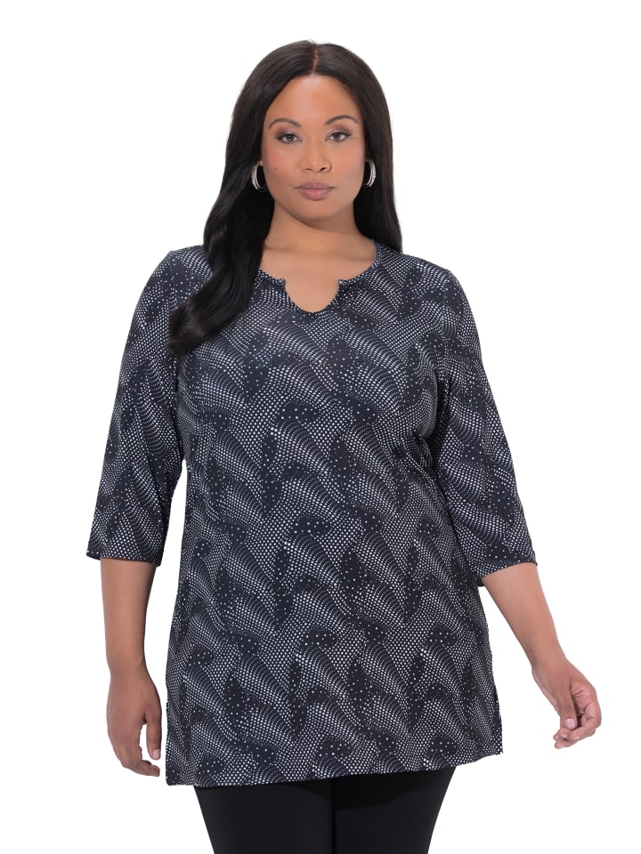 Longshirt in schwarz