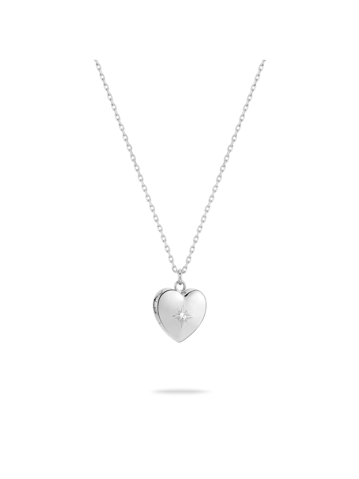 Halskette Heart Amulette in silber