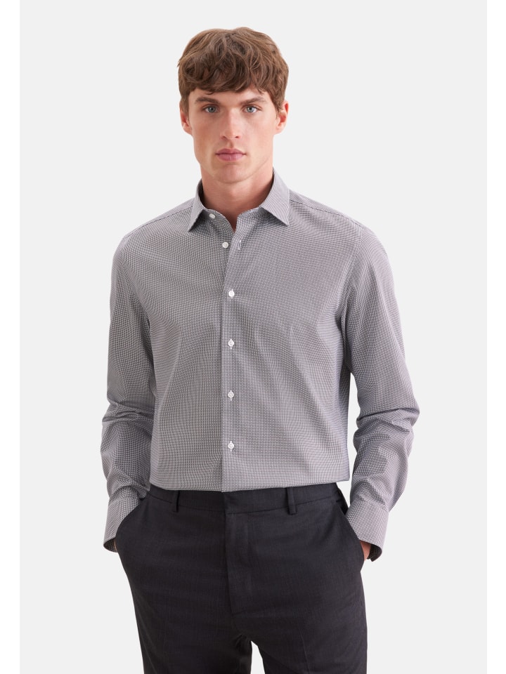 Business Hemd Slim in Braun