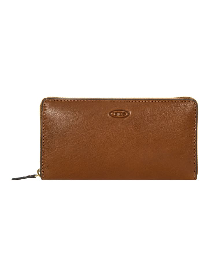Volterra Verbena Geldbörse RFID Schutz Leder 19.5 cm tobacco