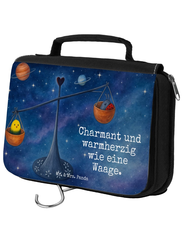Kosmetiktäschchen Sternzeichen Waage Design mit... in Weiß