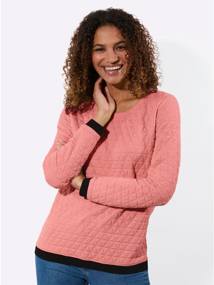 Jacquard-Shirt in flamingo