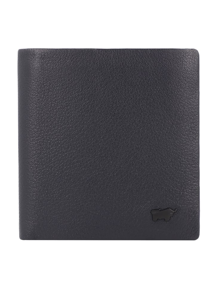 Hannes Geldbörse RFID Schutz Leder 9.5 cm navy
