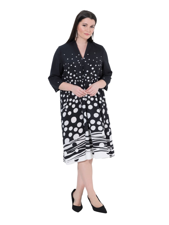 Midikleid in schwarz
