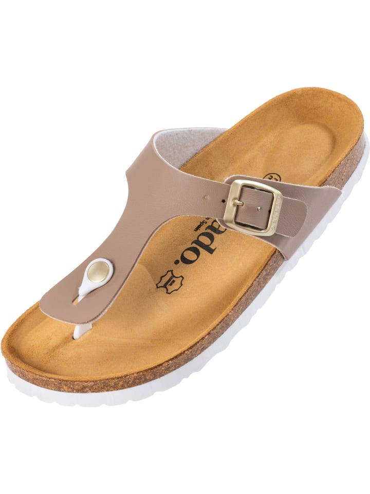 Zehentrenner Kos Matt in Beige