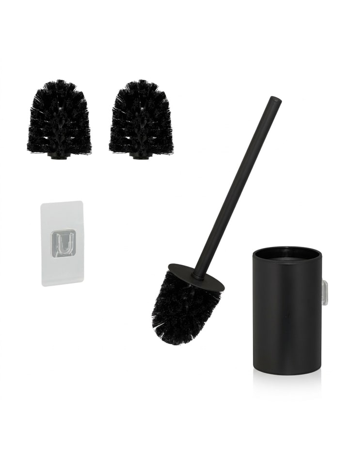Toilettenbürste in Schwarz - (B)9 x (H)40,5 x (T)10 cm