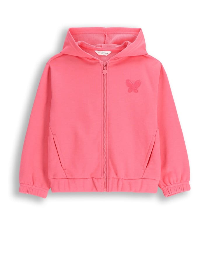 Kapuzensweatjacke in rosa