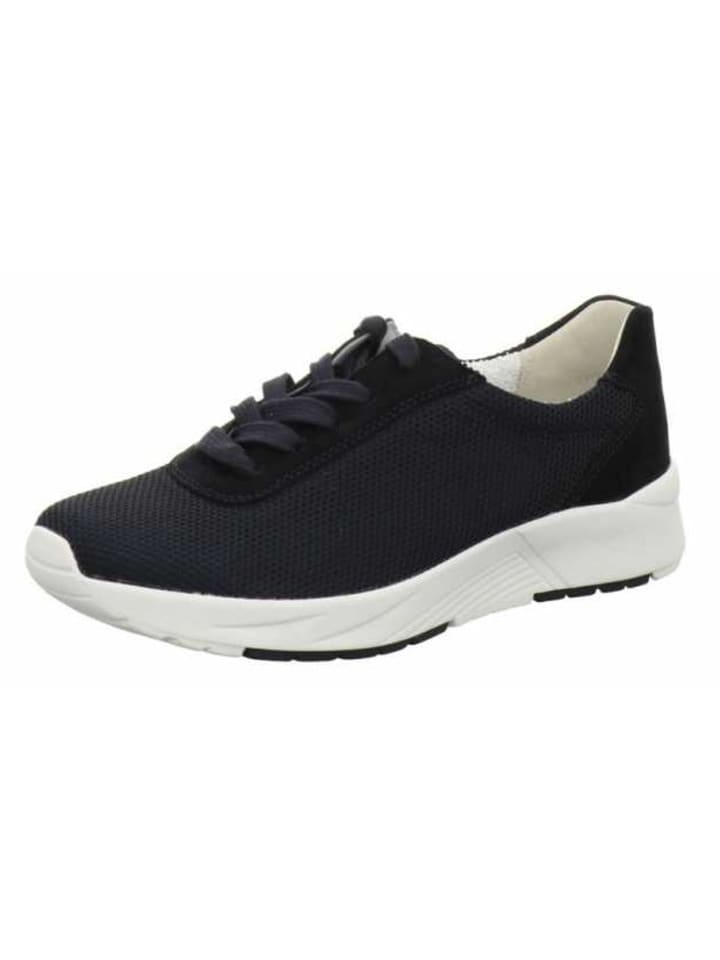Komfort Schnürschuh in blau