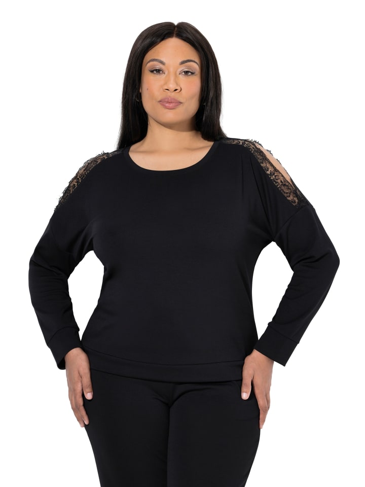 Sweatshirt in schwarz