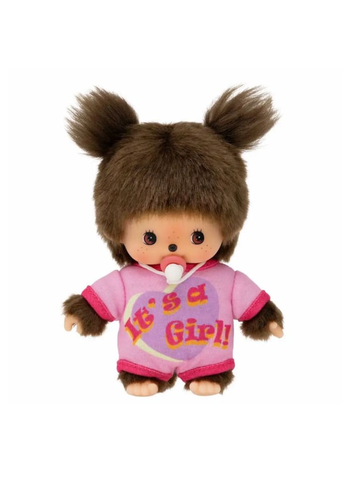 Bebichhichi | Mädchen Baby | It´s a Girl | 13 cm | Monchhichi Puppe