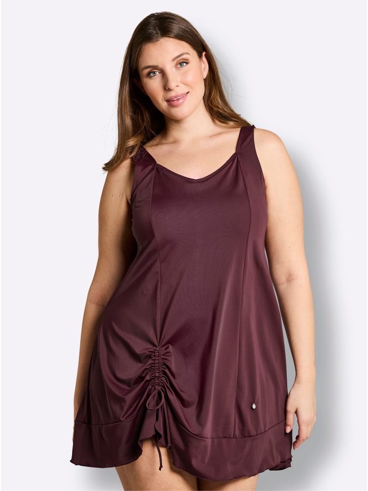 Badekleid in burgund