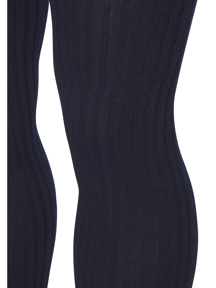 Strickstrumpfhose in marine