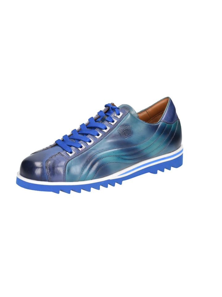 Sportlicher Schnürschuh in blau