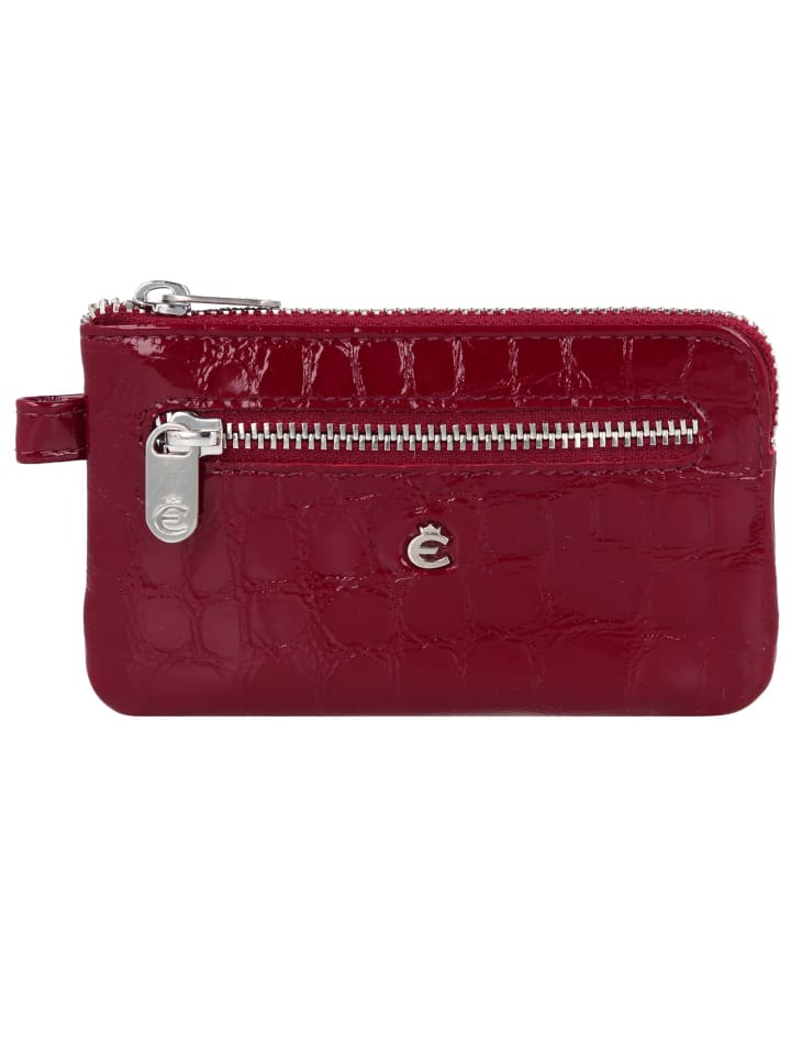 Nizza Schlüsseletui Leder 12 cm rot