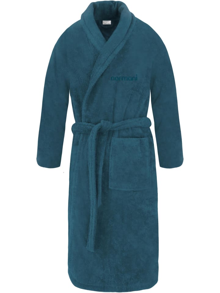 Unisex Baumwoll-Bademantel 450 g/m² Flee in Marine
