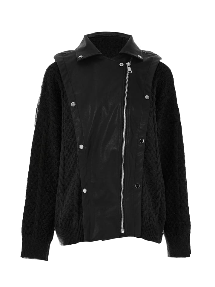 Women Strickjacke in Dunkelschwarz