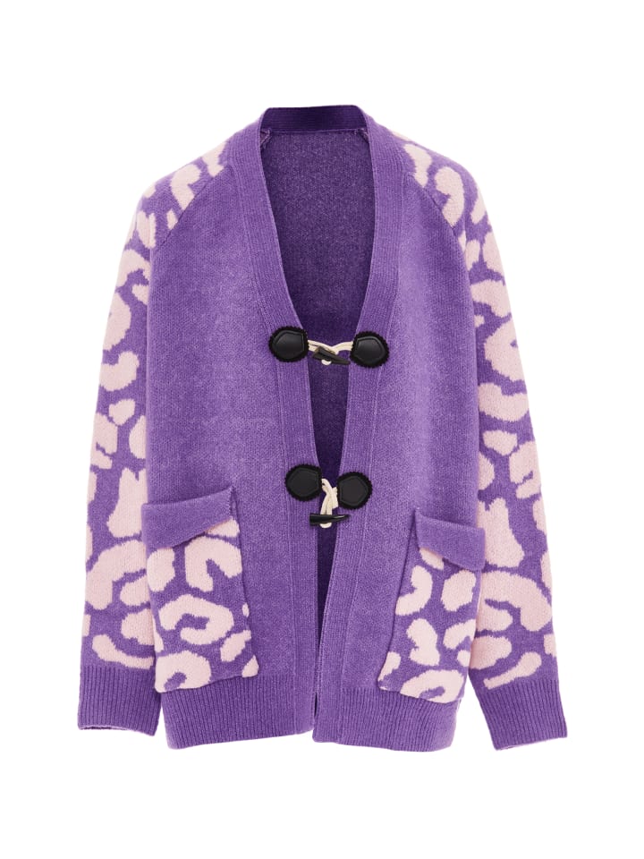 Damen Strickjacke in Lavendel Rosa