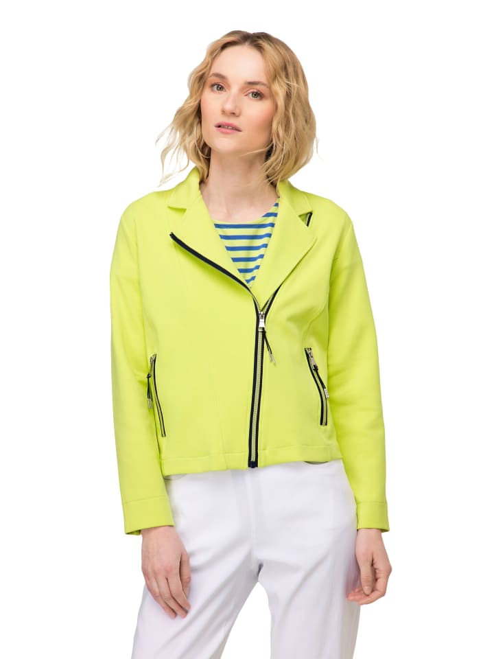Jacke in limonengrün