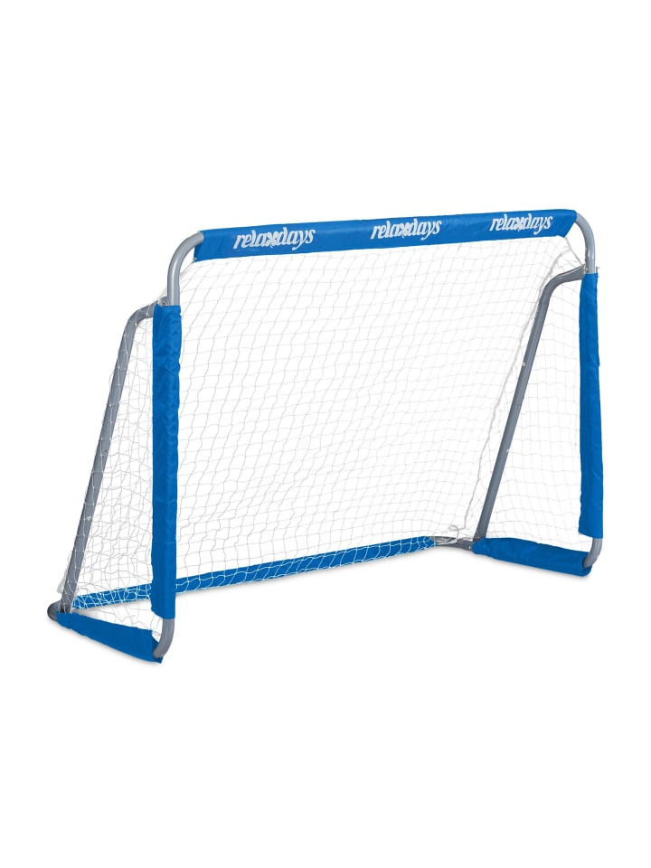Fußballtor in Grau/Blau - (B)152 x (H)110 x (T)74 cm