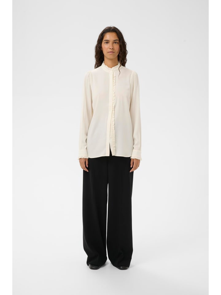 Langarm-Hemd VidenzoIW Classic fit in Whisper White