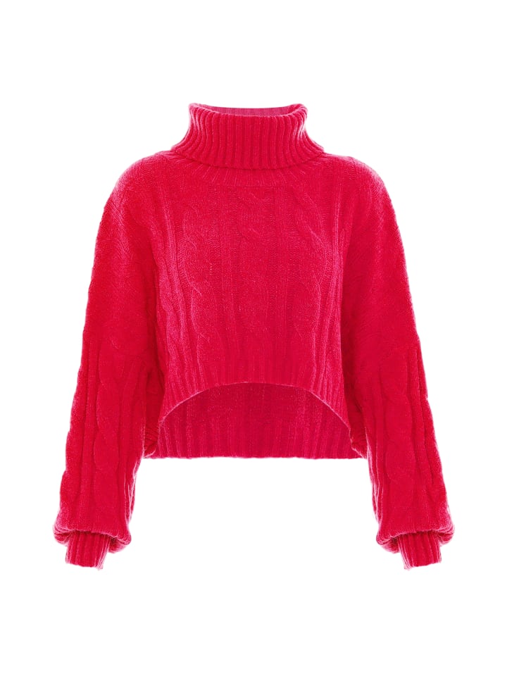 Damen Rollkragenpullover in PINK