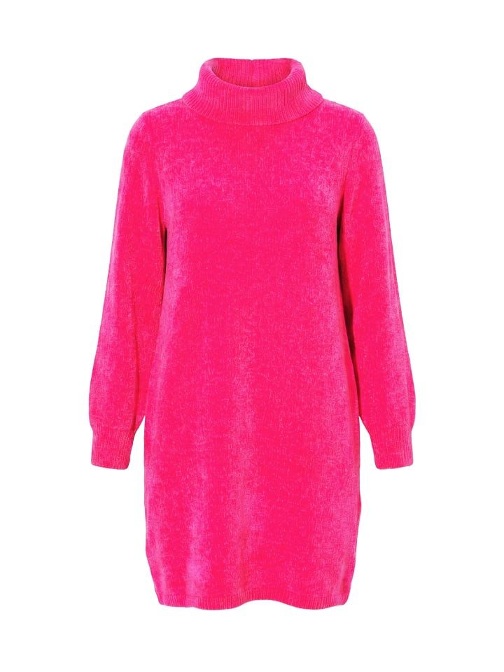 Midikleid in fuchsia pink
