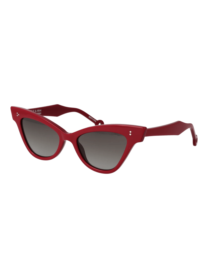 Frauen Sonnenbrille Katzenauge Burgundisch
