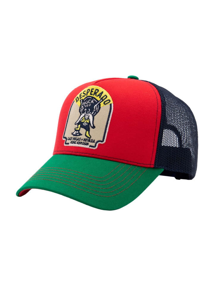 King Kerosin Trucker Cap Desperado in rot