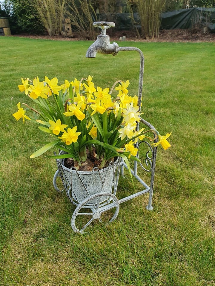 Ambiente Haus Blumenständer mit Wasserhahn limango kaufen | in günstig Antikgrau