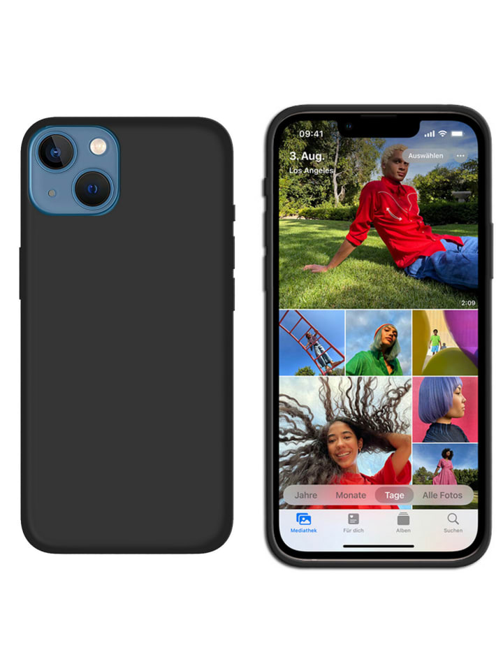 Silikon Hülle Basic Case TPU Soft Handy kompatibel mit iPhone 16 Pro schwarz-matt in schwarz-matt