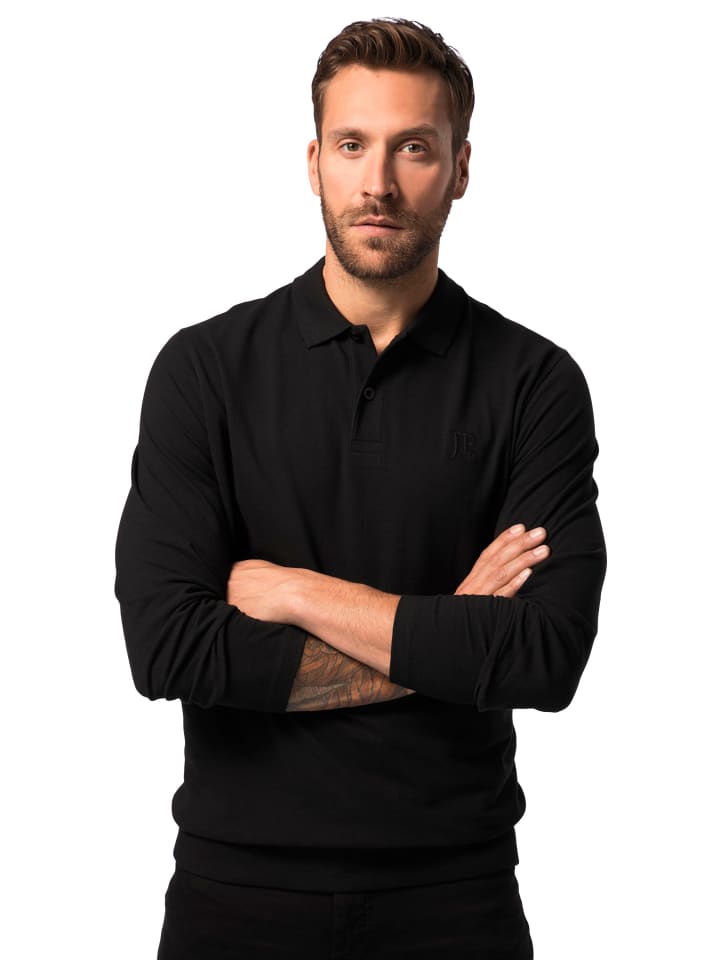 Poloshirt in schwarz