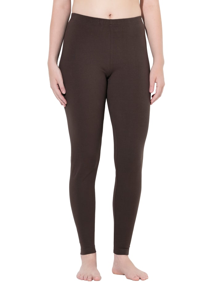 Leggings in pinienbraun