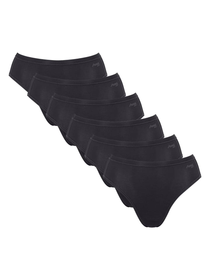 Slip 6er Pack in Schwarz