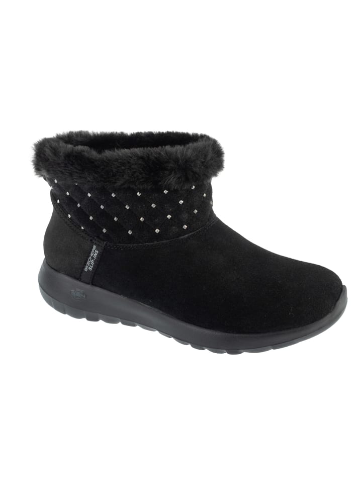 Skechers Slip-Ins: On-The-Go Joy - Cozy Shimmer in Schwarz
