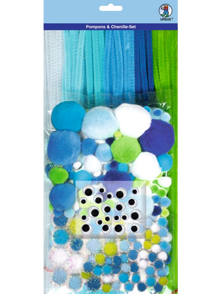 Pompons und Chenille Set Motiv 04 - ab 3 Jahren