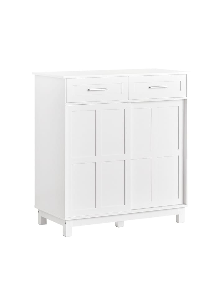 Sideboard in Reinweiß - (W) 40 x (H) 85 x (L) 80 cm