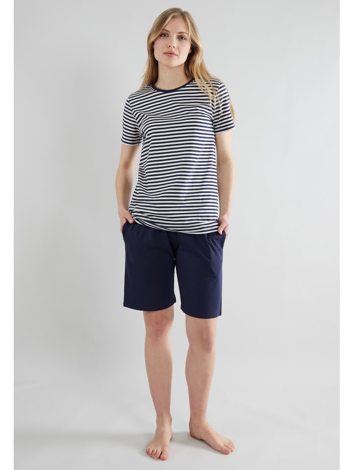 Shorty Josselin in blau-dunkel-Ringel