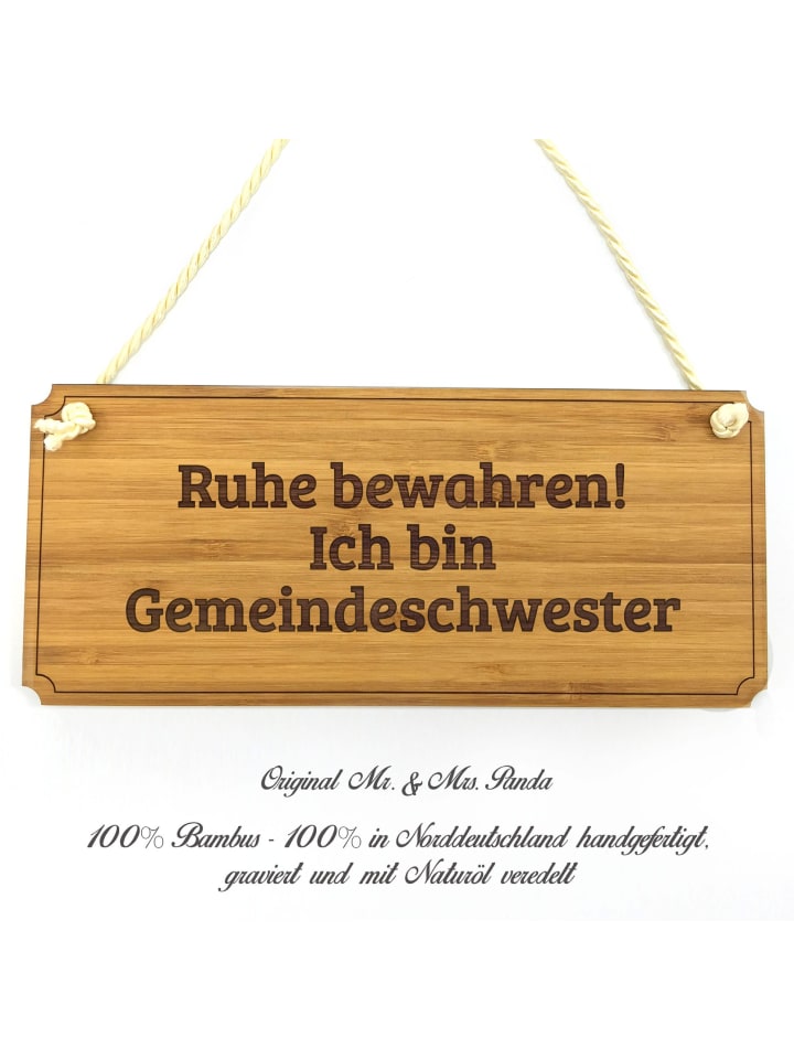 Wegweiser Gemeindeschwester mit Spruch in Keine Angabe